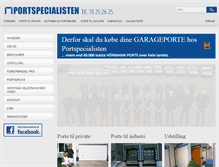 Tablet Screenshot of portspecialisten.dk